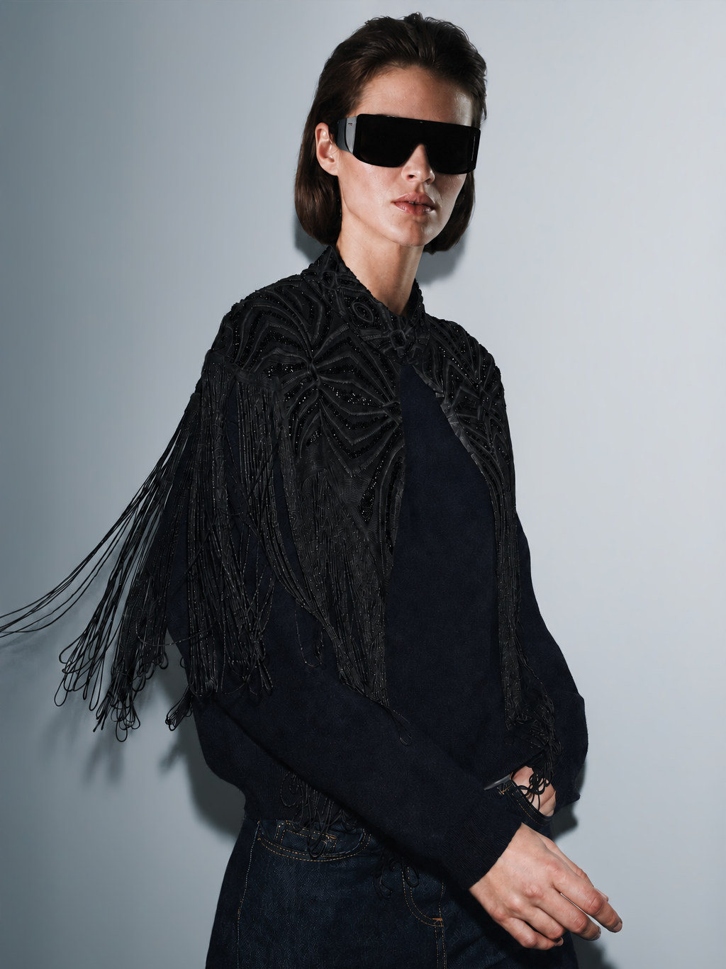 Macee Fringe Cape