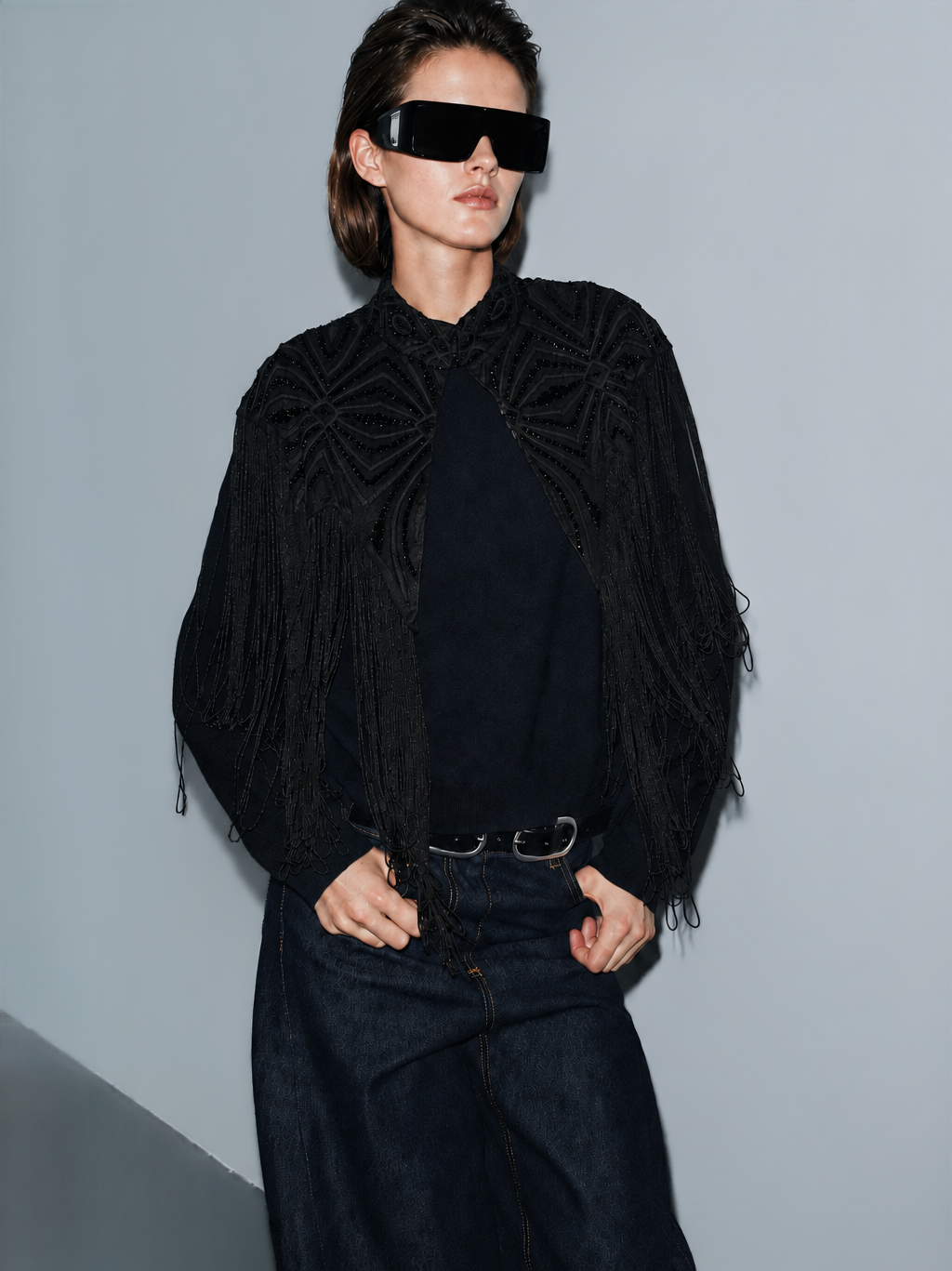 Macee Fringe Cape