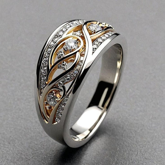 Anello Scultoreo in Oro e Argento
